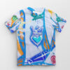 Heather Davis AVL Street Art Blue Queen of Hearts Shirt